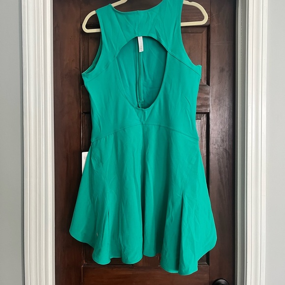 Size 14 Teal Lululemon Everlux Short-Lined Tennis Tank Dress 6” - Picture 3 of 7